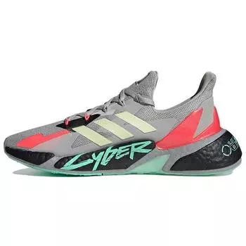Кроссовки унисекс adidas Cyberpunk 2077 x X9000L4 Grey Yellow Zest Pink Grey-Two Signal-Pink FZ3092