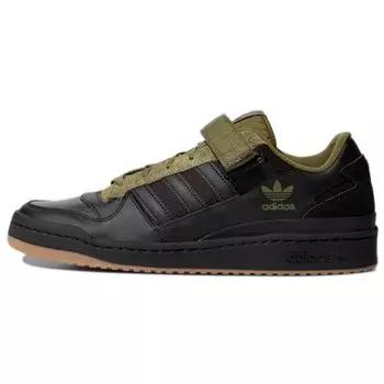 Кроссовки унисекс adidas Forum Low Black Focus Olive Core-Black Gum H01928 42