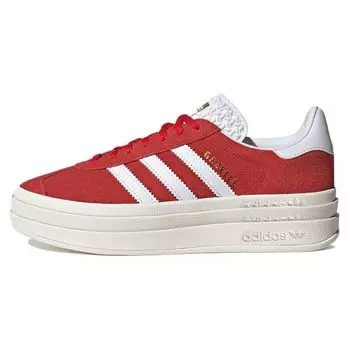 Кроссовки унисекс adidas Gazelle Bold Red Cloud-White Gold-Metalid ID6990 36