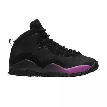 Кроссовки унисекс Air Jordan 10 Retro GG Purple Fade Black Fuchsia-Blast 487211-017