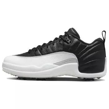 Кроссовки унисекс Air Jordan 12 Low Golf Playoffs Черный университетский красный металлик-серебристый DH4120-010 36.5