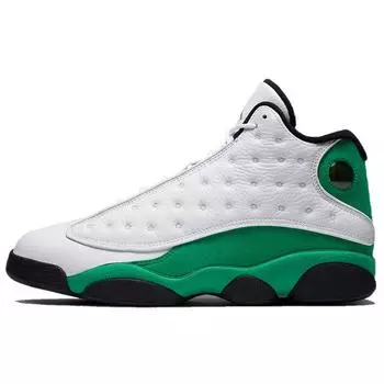 Кроссовки унисекс Air Jordan 13 Retro Lucky Green Бело-Черные DB6537-113