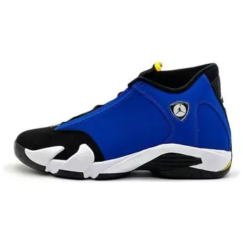 Кроссовки унисекс Air Jordan 14 Retro Laney Blue Varsity-Royal Black 487471-407