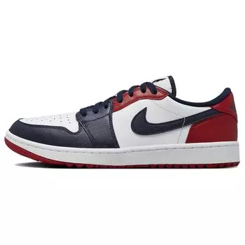 Кроссовки унисекс Air Jordan 1 Low Golf USA Красный Белый Обсидиан DD9315-113 38