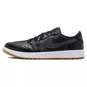 Кроссовки унисекс Air Jordan 1 Low Golf Black Gum антрацитового цвета, средне-коричневые, белые DD9315-005 38.5