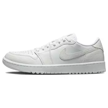 Кроссовки унисекс Air Jordan 1 Low Golf White Crocodile Pure-Platinum DD9315-110 44.5