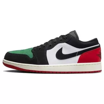 Кроссовки унисекс Air Jordan 1 Low Quai 54 2023 Черно-белый университетский красный FQ6703-100 41