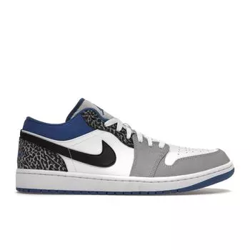 Кроссовки унисекс Air Jordan 1 Low SE True Blue Белый Черный Цементно-серый DM1199-140 40