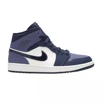 Кроссовки унисекс Air Jordan 1 Mid Sanded Purple Obsidian Sanded-Purple-White 554724-445