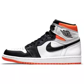 Кроссовки унисекс Air Jordan 1 Retro High OG Electro Orange Белый Черный 555088-180 45.5