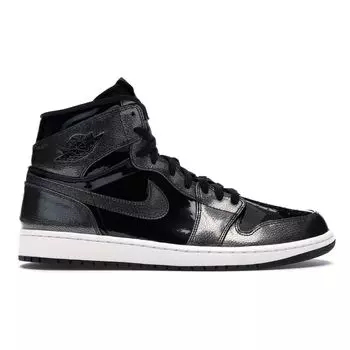 Кроссовки унисекс Air Jordan 1 Retro High Black лакированные Черный-Антрацит-Белый 332550-017
