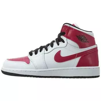 Кроссовки унисекс Air Jordan 1 Retro High GS White Sport Fuchsia Sport-Fuchsia-Hot-Lava-Black 332148-108
