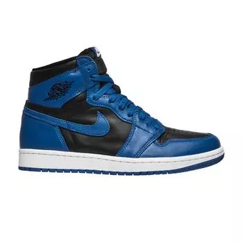 Кроссовки унисекс Air Jordan 1 Retro High OG Dark Marina Blue Черно-белые 555088-404 35.5