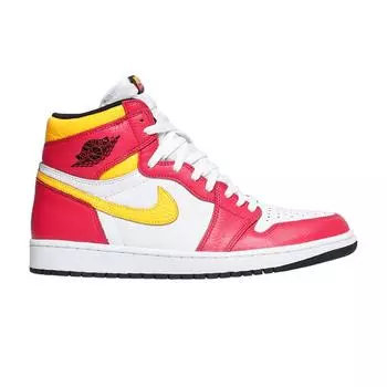 Кроссовки унисекс Air Jordan 1 Retro High OG Light Fusion Red White Laser-Orange Black 555088-603 38