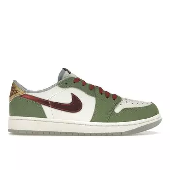 Кроссовки унисекс Air Jordan 1 Retro Low OG Year of the Dragon Зеленый Парус Кедр FN3727-100 42.5