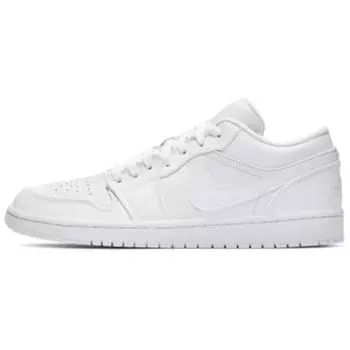 Кроссовки унисекс Air Jordan 1 Retro Low Pure Platinum White Pure-Platinum-White 553558-111