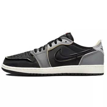 Кроссовки унисекс Air Jordan 1 Retro Low OG EX Dark Smoke Grey Черный Светло-Дымчато-Серый Парус DV0982-006 35.5