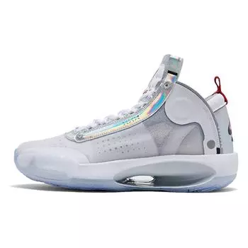 Кроссовки унисекс Air Jordan 34 Unite Белый металлик-серебристый AR3240-101