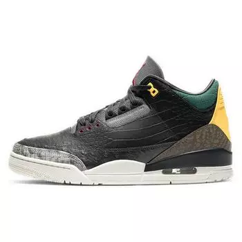 Кроссовки унисекс Air Jordan 3 Retro SE Animal Instinct 2.0 черно-белые Gorge-Green CV3583-003 35.5