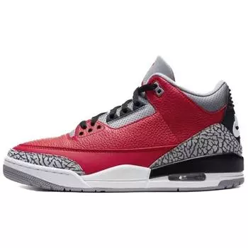Кроссовки унисекс Air Jordan 3 Retro SE Unite красные огненно-красные цементно-серые CK5692-600