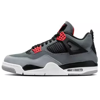 Кроссовки унисекс Air Jordan 4 Retro Infrared Серые темно-серые Infrared-23 DH6927-061 42.5