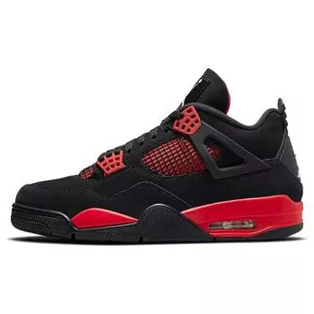 Кроссовки унисекс Air Jordan 4 Retro Red Thunder Черные многоцветные малиновые CT8527-016 36