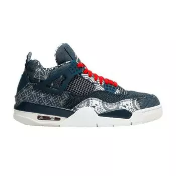 Кроссовки унисекс Air Jordan 4 Retro SE Sashiko Blue Deep-Ocean Sail CW0898-400