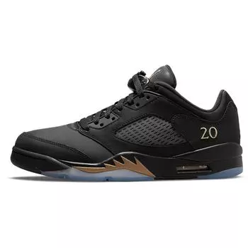 Кроссовки унисекс Air Jordan 5 Retro Low Wings Class 2020-21 Черный металлик-золотой DJ1094-001 38