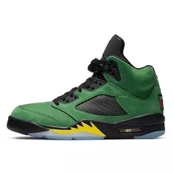 Кроссовки унисекс Air Jordan 5 Retro SE Oregon Зеленый Apple-Green Черный CK6631-307 36