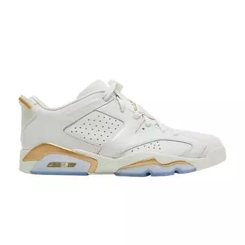 Кроссовки унисекс Air Jordan 6 Low Lunar New Year White Spruce-Aura Metallic-Gold DH6928-073 35.5