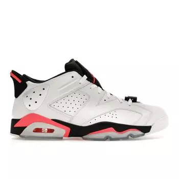 Кроссовки унисекс Air Jordan 6 Low White Infrared Infrared-23-Black 304401-123