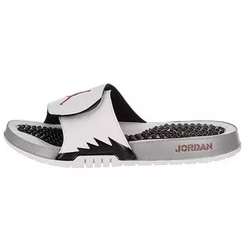 Кроссовки унисекс Air Jordan Hydro 5 Slide White Red Silver 555501-112