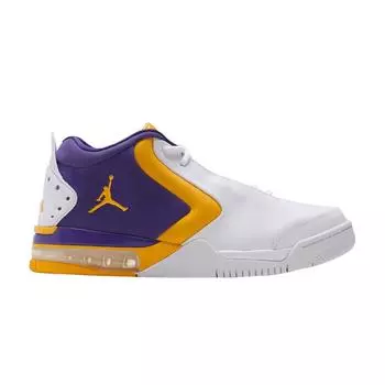 Кроссовки унисекс Air Jordan Jordan Big Fund Lakers, белые, университетские, золотые, фиолетовые, BV6273-105 41
