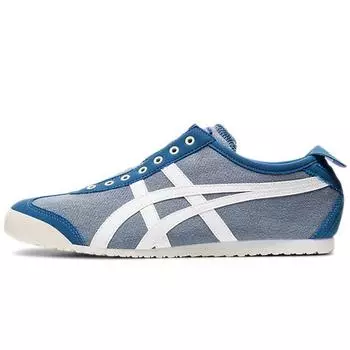 Кроссовки унисекс без шнуровки Onitsuka Tiger Mexico 66 Grey Floss Blue White 1183A580-401 40.5