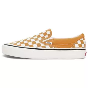 Кроссовки унисекс без шнуровки Vans Classic Slip-On Checkerboard — медово-желтые VN0A7Q58BLS 44.5
