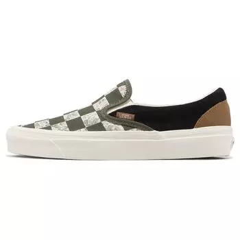 Кроссовки унисекс без шнуровки Vans Classic в клетку Bricolage, разноцветные VN0A7Q58J4E 37