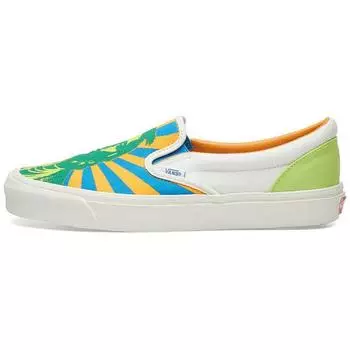 Кроссовки унисекс без шнуровки Vans John Van Hamersveld x OG Classic желтые Thundercloud VN000UDFQLW 44.5
