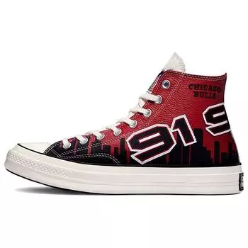 Кроссовки унисекс Converse Chinatown Market x Chuck 70 High Bulls Championship Red Garnet Black 171243C 37
