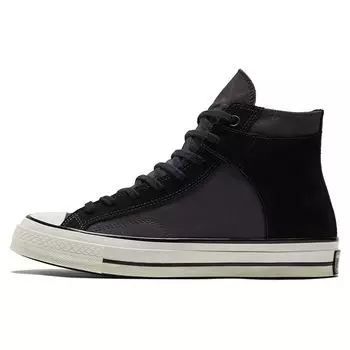 Кроссовки унисекс Converse Chuck 70 Crafted Canvas High Storm Wind серые, черные, винтажно-белые A01785C 36