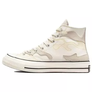 Кроссовки унисекс Converse Chuck 70 High Egret Camo Белый Черный 171451C 36