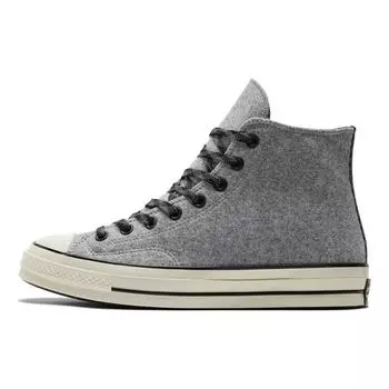 Кроссовки унисекс Converse Chuck 70 High Flannel Grey Black A04285C 36