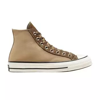 Кроссовки унисекс Converse Chuck 70 High Nomad Khaki Egret Коричневые Sand-Dune A03759C 35