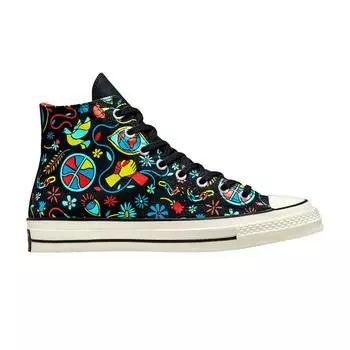 Кроссовки унисекс Converse Chuck 70 High Peace & Unity Multi-Color Black Poppy-Glow 172259C 35
