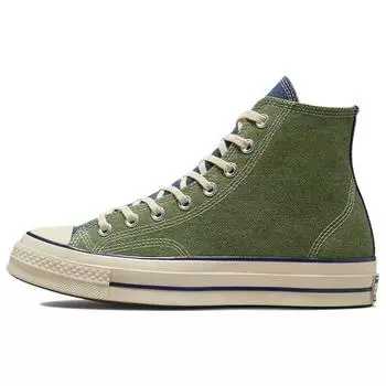 Кроссовки унисекс Converse Chuck 70 High Treeline Midnight Navy зеленые 172817C 42