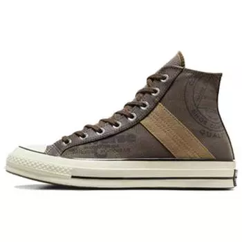 Кроссовки унисекс Converse Chuck 70 Leather Overlay High Engine Smoke Brown Egret Black A07123C 41