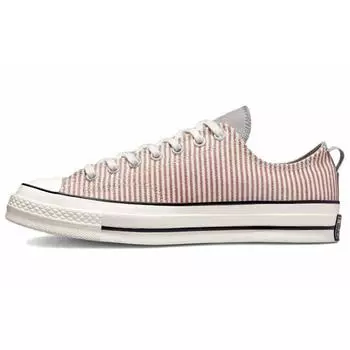Кроссовки унисекс Converse Chuck 70 Low Crafted Stripe Серые минерально-глиняные Slate-Sage A00474C 44.5