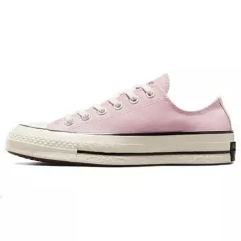 Кроссовки унисекс Converse Chuck 70 Low розовые с тисненым цветочным принтом белые A07080C 46.5