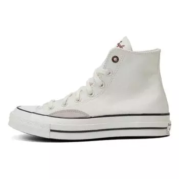 Кроссовки унисекс Converse Chuck 70 Mixed Materials High Egret Cherry Daze кремового цвета Beach-Stone A06548C 37.5