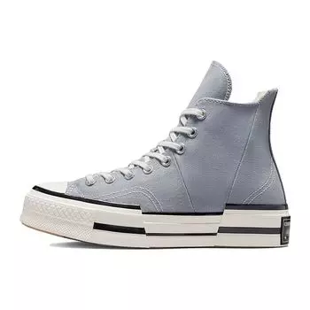 Кроссовки унисекс Converse Chuck 70 Plus High Ash Stone Серый Белый Черный A00741C 48