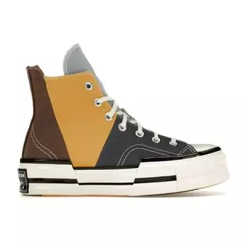 Кроссовки унисекс Converse Chuck 70 Plus High Material Mashup Коричневые землисто-коричневые темно-синие A02871C 35